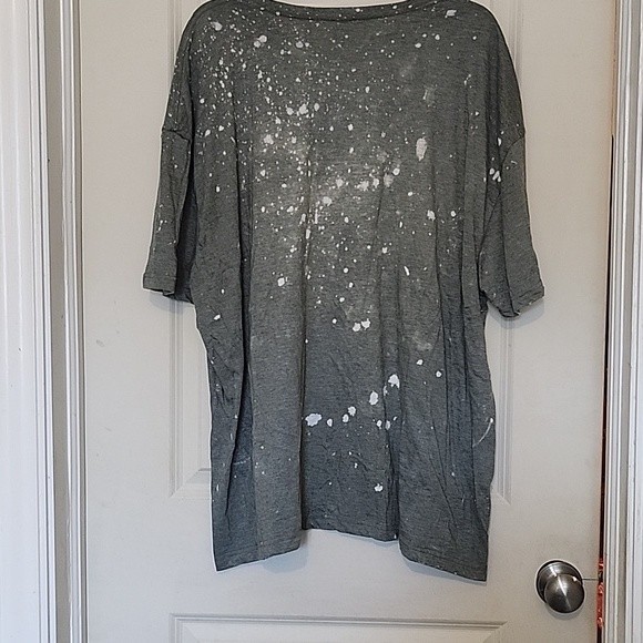 NWOT Bella Canvas Olive Green Bleached Handmade Graphic T-Shirt Sunflower 3XL - Picture 6 of 6